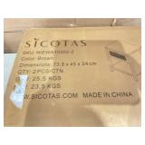 SICOTAS Rattan Nightstand Set of 2