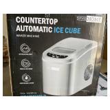 VIVOHOME Electric Portable Compact Countertop Automatic Ice Cube Maker Machine with Hand Scoop and Self Cleaning, Silver