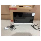 CRUA 24" Curved Monitor, White