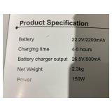 ORFELD Cordless Vacuum Cleaner with 2200mAh Battery, Powerful Suction for Hardwood Carpet Pet, V19