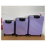 3PCS Tricomp Luggage Set, Hardside PC ABS Suitcase Set with Spinner Wheels