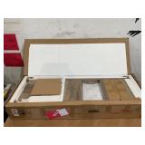 FCH 3-Tier Wood Console Table with 3 Drawers and Shelves, Narrow Long Sofa Entryway Table for Living Room