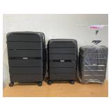 3PCS Travelhouse Luggage Set Hardshell Lightweight Suitcase with TSA Lock Spinner Wheels