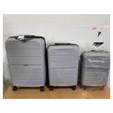 3PCS Travelhouse Luggage Set Hardshell Lightweight Suitcase with TSA Lock Spinner Wheels