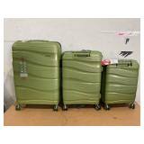 3PCS Melalenia Luggage Sets Expandable Suitcase Set