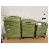 3PCS Melalenia Luggage Sets Expandable Suitcase Set