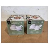 LOT OF 2 16PCS Members Mark Porcelain Dinnerware Set