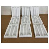 16PCS Hewory Handmade Glass Bud Vases Set of 3 Modern Clear Skinny Decor