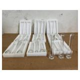 16PCS Hewory Handmade Glass Bud Vases Set of 3 Modern Clear Skinny Decor