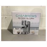 CASABREWS Espresso Machine 20 Bar, Professional Espresso Maker with Milk Frother Steam Wand
