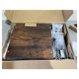 LOT OF 2 Furologee Set Nightstand, End Table with 2 Fabric Drawers and Shelf