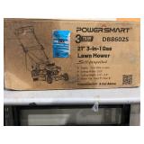 PowerSmart 21" Push Gas Lawn Mower with Rear Bag 144cc Engine 3-in-1 with Height Adjustment