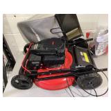 PowerSmart 21" Push Gas Lawn Mower with Rear Bag 144cc Engine 3-in-1 with Height Adjustment