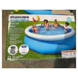 Bluescape Fast Set Round Inflatable Soft Sided Above Ground Pool Set