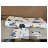 Twin Size Uozzi Bedding Home Collection Rocket Day Set