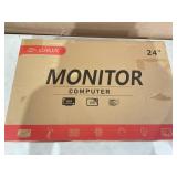 CRUA 24" Curved Monitor, FHD(1920×1080p) 2800R 100HZ, 99% sRGB Color Gamut Computer Monitors