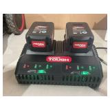 Hyper Tough 40V 18" Battery Powered Brushless Push Mower Kit with Fast Charger