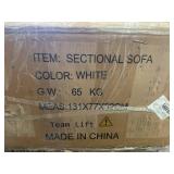 L Shaped Convertible Sleeper Sectional Sofa with Reversible Chaise