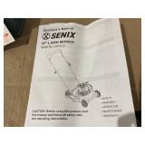 SENIX 20" Gas Lawn Mower, 125 cc 4-Cycle Briggs & Stratton Engine, Push Lawnmower with Side Discharge