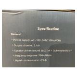 DR.J Professional Soundbar with Subwoofer, 2.1 CH Separable Sound Bars for TV