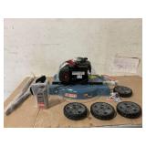 SENIX 20" Gas Lawn Mower, 125 cc 4-Cycle Briggs & Stratton Engine, Push Lawnmower with Side Discharge