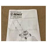 SENIX 20" Gas Lawn Mower, 125 cc 4-Cycle Briggs & Stratton Engine, Push Lawnmower with Side Discharge