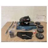 SENIX 20" Gas Lawn Mower, 125 cc 4-Cycle Briggs & Stratton Engine, Push Lawnmower with Side Discharge