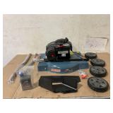 SENIX 20" Gas Lawn Mower, 125 cc 4-Cycle Briggs & Stratton Engine, Push Lawnmower with Side Discharge