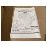 Sunnydaze Meranti Wood Outdoor Patio Coffee Table with Teak Finish