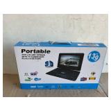 13.9" HD Portable DVD Player, MP3/CD/TV Player with Swivel Screen Built-in Rechargeable Battery