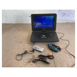 13.9" HD Portable DVD Player, MP3/CD/TV Player with Swivel Screen Built-in Rechargeable Battery