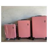 3PCS Ginza Ginza Travel Hardside Luggage Sets,Hardshell Lightweight Suitcase Set with Spinner Wheels