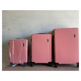 3PCS Ginza Ginza Travel Hardside Luggage Sets,Hardshell Lightweight Suitcase Set with Spinner Wheels