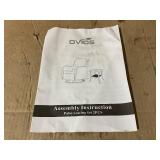 2PCS OVIOS Swivel Rocking Wicker Chair Side Table Set