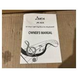 Jikada 61 Key Portable Electronic Keyboard Piano w/Lighted Full Size Keys,LCD,Headphones,X-Stand,Stool,Music Rest,Microphone