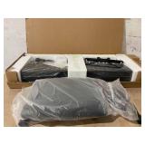 Jikada 61 Key Portable Electronic Keyboard Piano w/Lighted Full Size Keys,LCD,Headphones,X-Stand,Stool,Music Rest,Microphone