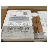 LOT OF 4 Storage Cabinet Countertop, Stackable Plastic Storage Organizer