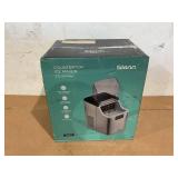 Silonn Countertop Ice Maker, 45lbs Per Day, 24Pcs Ice Cubes in 13 Min, 2 Ways to Add Water