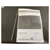 Mainstays Small Space Writing Desk with 2 Shelves