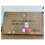 5PCS Counter Height Dining Set, Industrial Dining Room Table Sets, Rectangle Pub Table Set