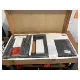 5PCS Counter Height Dining Set, Industrial Dining Room Table Sets, Rectangle Pub Table Set