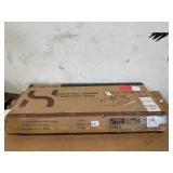 Hoffree L Shaped Computer Desk, 360 Degree Rotating Home Office Desk with 2 Tier Storage Shelves