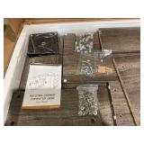 Hoffree L Shaped Computer Desk, 360 Degree Rotating Home Office Desk with 2 Tier Storage Shelves