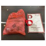 Folding Dining Table Drop Leaf Table for Small Spaces with 2 Tier Storage Racks