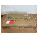 YITAHOME Coffee Table Farmhouse Coffee Table with Storage Rustic Wood Cocktail Table