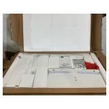 Hommpa Coffee Table with 4 Drawers LED Center Cocktail Table White High Gloss Finish