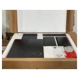 Hommpa Coffee Table with 4 Drawers LED Center Cocktail Table White High Gloss Finish