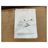 6PCS Ktaxon Dining Room Set Modern Kitchen Table Set with 4 Chairs and 1 Bench