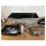 Kitchen Sink, Handmade Large Single Bowl 31.5"x17.5"x8"