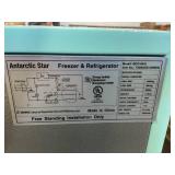 Antarctic Star Compact Mini Refrigerator Separate Freezer, Small Fridge Double 2-Door